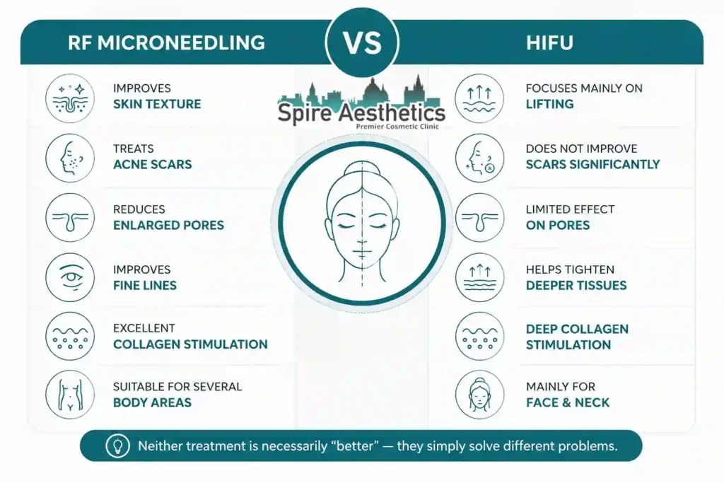 RF Microneedling vs HIFU: Which Treatment Gives Better Results Amersham?